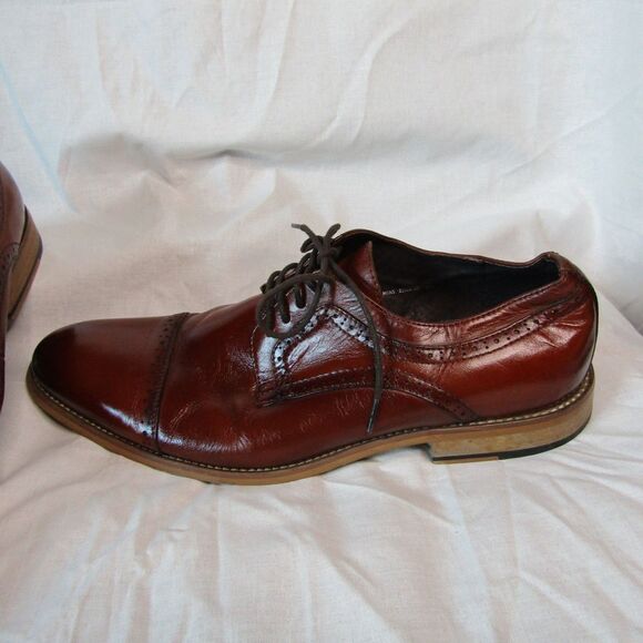 Stacy Adams Dickinson Leather Cap Toe Oxfords Mens US 10 - Picture 7 of 10